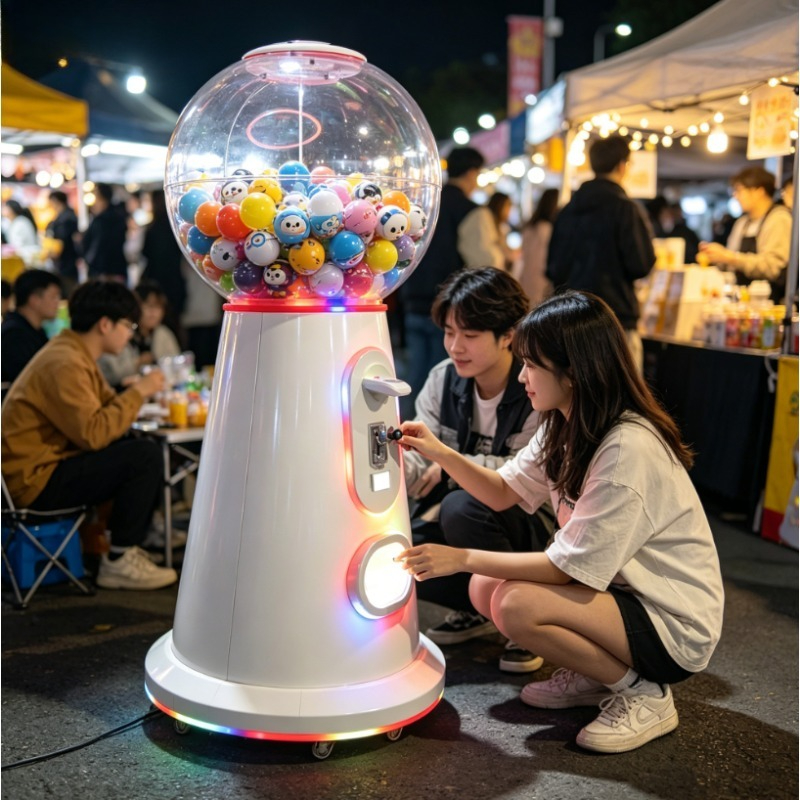 Arcade Vending & Laundry Revenue - ตู้กาชาปองหยอดเหรียญแบบกำหนดเองได้, เครื่องจ่ายของเล่นแคปซูลลูกบอลขนาดใหญ่ 75 มม. 100 มม.