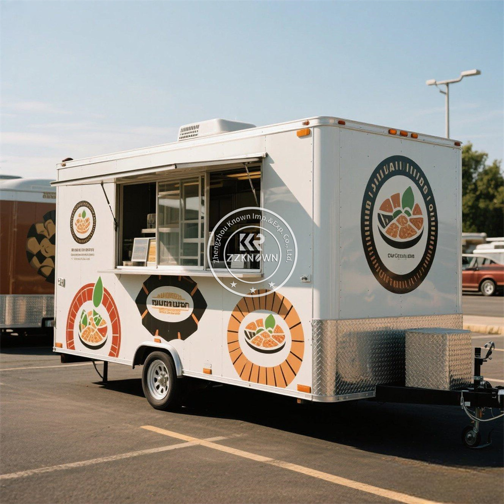 Hot Dog Vending Cart - USA Standard Concession รถพ่วงรถบรรทุกอาหารมือถือ รถเข็นสุนัขร้อน ร้านอาหารริมถนน