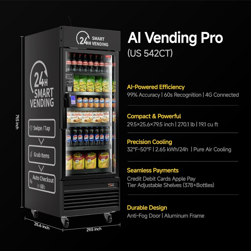 ตู้จำหน่ายสินค้าอัตโนมัติแบบเป - Open Vending Machine บทวิจารณ์และราคา