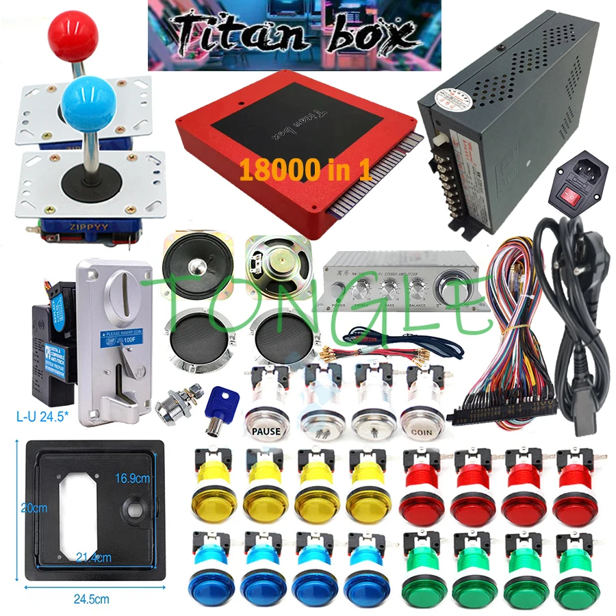 ผู้เล่น 2 คน Titan Box 18000 + - Racing Arcade Cabinet บทวิจารณ์และราคา