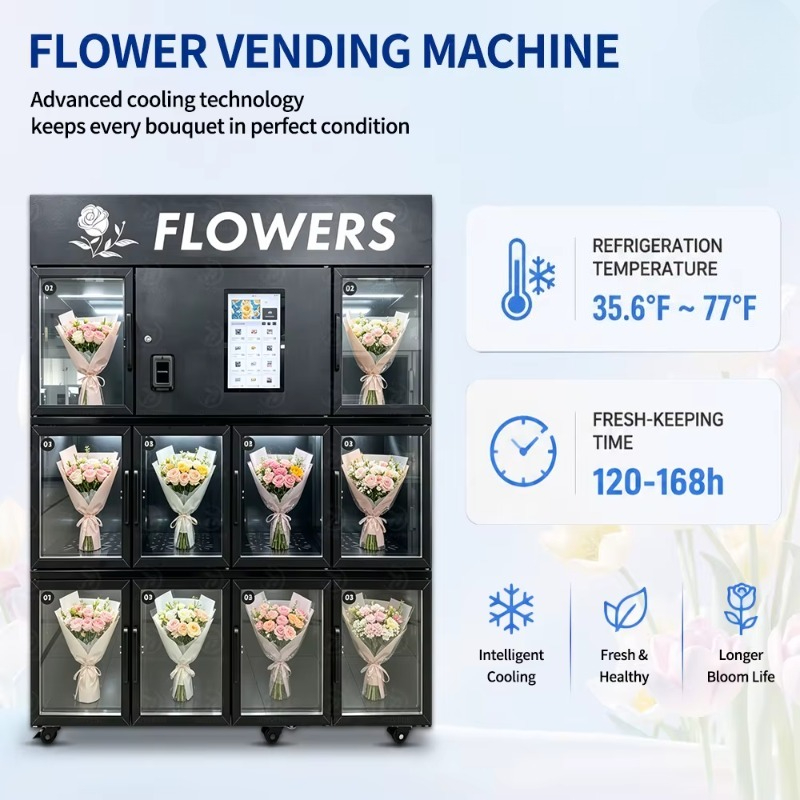 ตู้จำหน่ายดอกไม้แบบล็อกเกอร์ เ - Bill Acceptor Vending บทวิจารณ์และราคา